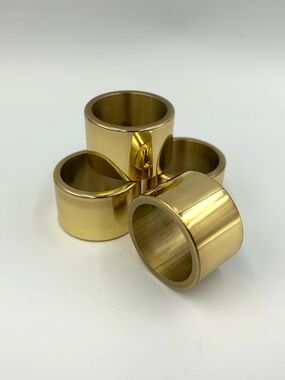 Brass Napkin Rings Set of 4